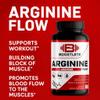 Boostlete Arginine Flow L-Arginine with Citrulline, AKG & Beta Alanine Nitric Oxide Support for Muscle Pump, Circulation, and Endurance 60 Capsules view 4