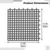 12-Pack 12X12 Non-Slip Interlocking Shower Mat Tiles, Decking Tiles For Home Use view 3