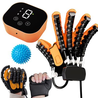 GAOXIAO Gants de Rducation Robotiss, quipement de Rducation de la Main, Gants Robotiss Pour la Rducation de L'avc, Rehabilitation Training Gloves Pour les Doigts Paralyss A Left Hand XL