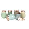 Chinese Longquan Celadon Portable Sealed Pill Bottle, Mini Storage Tank Multipurpose Sealed Jar for Tea, Coffee Powder, Dried Fruit, Candy, Vitamin Pills(Emerald Green) view 1
