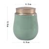 Chinese Longquan Celadon Portable Sealed Pill Bottle, Mini Storage Tank Multipurpose Sealed Jar for Tea, Coffee Powder, Dried Fruit, Candy, Vitamin Pills(Emerald Green) view 2