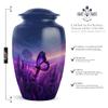 Purple Butterfly Urn for Human Ashes Adult for Burial, Urns for Human Ashes Adult Female, Small Keepsake Cremation Urns for Human Ash, Urn for Human Ash,(Size - 10 Inch & 3 Inch Set of 3) view 2