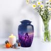 Purple Butterfly Urn for Human Ashes Adult for Burial, Urns for Human Ashes Adult Female, Small Keepsake Cremation Urns for Human Ash, Urn for Human Ash,(Size - 10 Inch & 3 Inch Set of 3) view 3