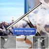 EXCLURA Car Window Squeegee with Extension Pole, Window Washer & Duster & Window Cleaning Kit, Multi-Use Shower Squeegee for Floor, Window Cleaner Tool(1.2-2m(3.9-6.6ft)) view 2