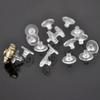 100pcs/set of DIY Earrings Plastic Clear Silicone Ear Plug-100Pcs #1 view 2