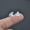 100pcs/set of DIY Earrings Plastic Clear Silicone Ear Plug-100Pcs #1 view 3