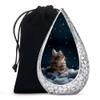 Remembrate Cat Funeral Urn for Human Ashes Adult Male - Large Decorative Urns for Men & Women - Cremation Urn for Human Ashes Husband & Wife - Blue Drop Urns for Mother & Father (10 Inch) view 1