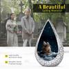 Remembrate Cat Funeral Urn for Human Ashes Adult Male - Large Decorative Urns for Men & Women - Cremation Urn for Human Ashes Husband & Wife - Blue Drop Urns for Mother & Father (10 Inch) view 3