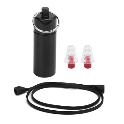 22x67mm Musician Ear Plugs, Red Noise Reduction, with SiO2 Gel Cord and Storage Bottle, Hearing Protection for Concerts Live Music