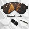 HDSKFNS Glowing Christmas Tree Print Sleep Mask Silk-Like Eye Mask Sleeping Eye Mask For Women Men For Travel Sleep Relaxation view 4