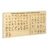 NineLife Basics Braille Alphabet and Number Wood Board Braille Books for Visually Impaired view 1