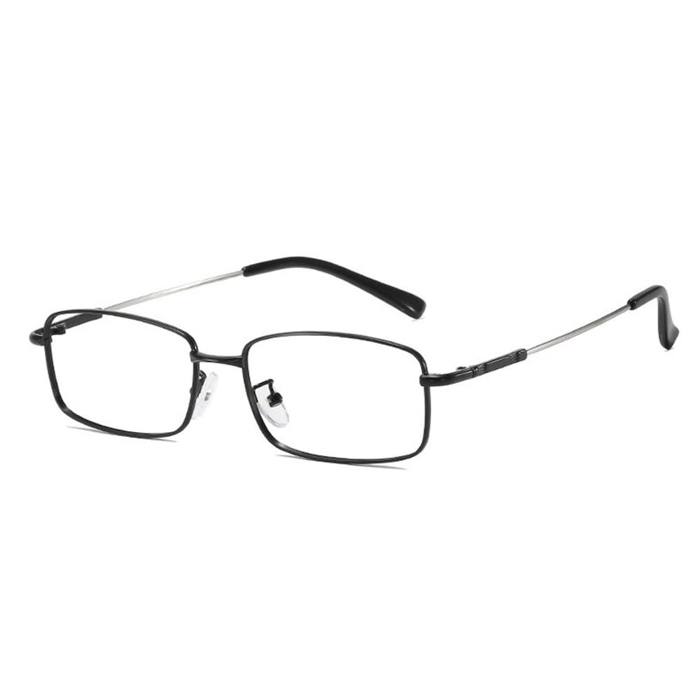 OLOAMAILE Reading Glasses High Magnification Power Titanium Ultra Clear Men & Women +7.0 +8.0 Blue Light Blocking Reader (Black, 7.5, x)