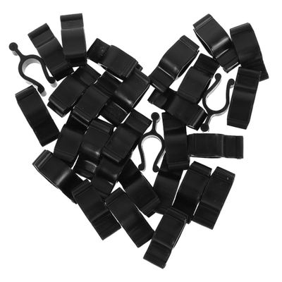 PRETYZOOM 50pcs Reusable Pump Clips for Shampoo and Cleansing Oil Bottles Secure Travel Lock for Lotion Dispenser Easy Installation Black Plastic Accessory