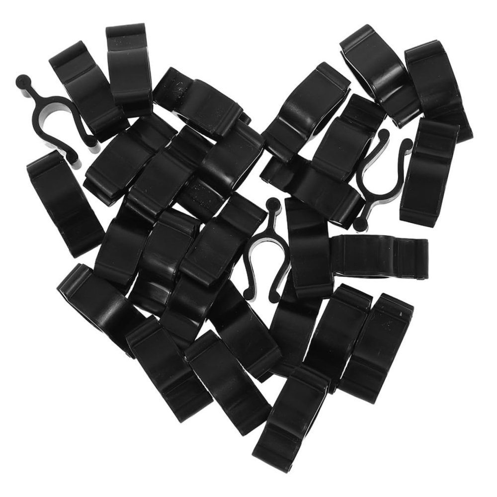 PRETYZOOM 50pcs Reusable Pump Clips for Shampoo and Cleansing Oil Bottles Secure Travel Lock for Lotion Dispenser Easy Installation Black Plastic Accessory