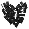 PRETYZOOM 50pcs Reusable Pump Clips for Shampoo and Cleansing Oil Bottles Secure Travel Lock for Lotion Dispenser Easy Installation Black Plastic Accessory view 1