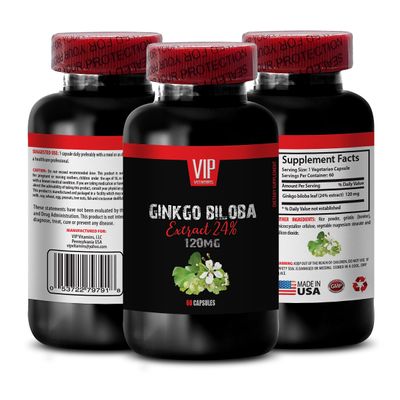 SKIN CARE SOLUTIONS Ginkgo BILOBA Supplement - Ginkgo Biloba Energy, Ginkgo Capsules, Sharper Thinking, Supports Daily Thinking, Ginkgo Powder, Clear Decision-Making, Sharpens Your Daily Focus 1Bot