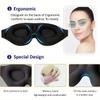 3D Contoured Sleep Mask, Memory Foam Eye Cover with Zero Pressure Design, Black view 3