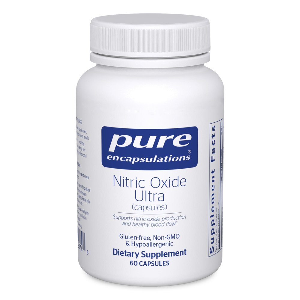 Pure Encapsulations Nitric Oxide Ultra (Capsules) - Supplement Supports Nitric Oxide Production, Healthy Blood Flow & Vascular Health - with L-Citrulline & CranLoad Cranberry Extract - 60 Capsules