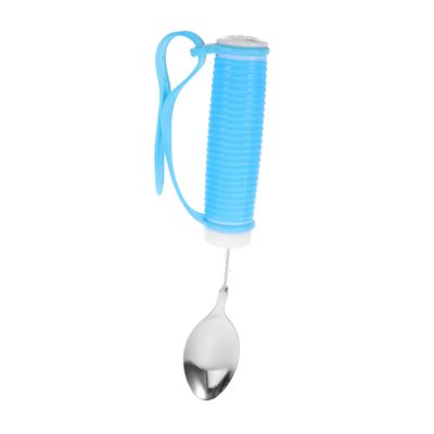 Anneome Elderly Adaptive Spoon Soft Handle Tremble Utensil for Disabled Handicapped Self-Feeding Tool for Mobility Easy to Clean Eating Aid