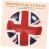 ERINGOGO 16Pcs Flag Paper Plates Party Tableware for Celebrations and Gatherings for Party Decorations and Events view 4