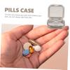 IWOWHERO Small Pill Organizer Case Portable Medicine Container for Travel Daily Vitamin Dispenser Braces Holder view 2