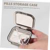 IWOWHERO Small Pill Organizer Case Portable Medicine Container for Travel Daily Vitamin Dispenser Braces Holder view 4