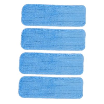 HOLIDYOYO 4pcs Mop Pads Washable Microfiber Mopping Head Pads for Dust Grime Removal