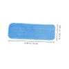 HOLIDYOYO 4pcs Mop Pads Washable Microfiber Mopping Head Pads for Dust Grime Removal view 2