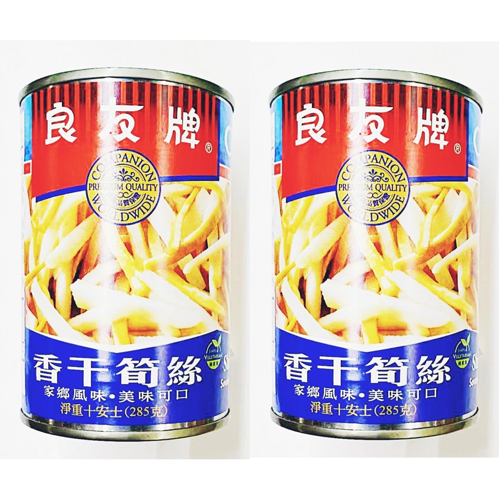 Sauted Dried Tofu & Bambooshoot Strips, 100% Vegetarian,285g, Pack of 2