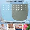 Adult Cloth Diapers Reusable Adjustable,Adult Diapers Women Mens Cloth Diapers Cotton Waterproof Washable Shorts Leakproof Incontinence Diaper Cover(Pink,Large) view 2