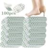 100 Pcs Anti Wear Foot Care Pad Sticker,Kids Ear Covers for Shower, Heel Protectors Stickers,Ultra-Thin Transparent Self- Pads Skin from Rubbing Shoes Heels Rubbed view 3