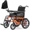 TCTCGXQ All Terrain Electric Wheelchair Folding Electric Wheelchair for Adults 250W*2 Long Range Electric Wheelchair for Indoor&Travel Use,Lightweight Foldable Motorized Wheelchair for Seniors