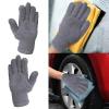 2 Pair Microfiber GloveMicrofiber Gloves for Plant DustingDusting Gloves for House Cleaning (Gray) view 1