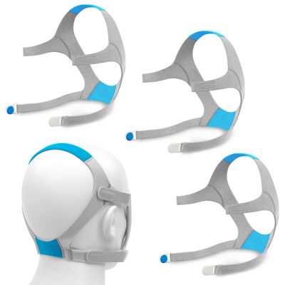3 Packs CPAP Headgear Compatible with Airfit &Airtouch N20, Headgear with Magnetic Clips for Airfit N20, Including 3PCS Headgears&6PCS Clips,Great Value CPAP Supplies by Medihealer.