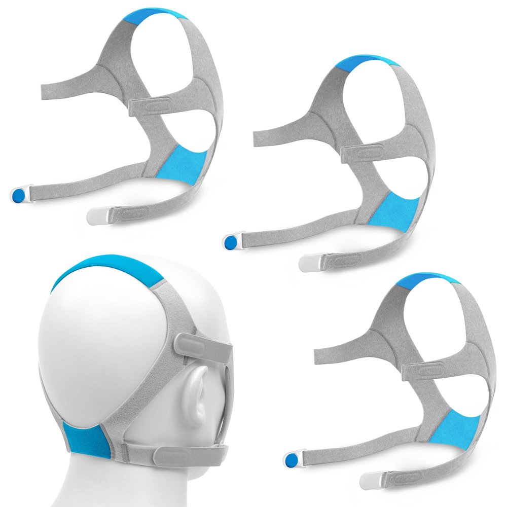 3 Packs CPAP Headgear Compatible with Airfit &Airtouch N20, Headgear with Magnetic Clips for Airfit N20, Including 3PCS Headgears&6PCS Clips,Great Value CPAP Supplies by Medihealer.