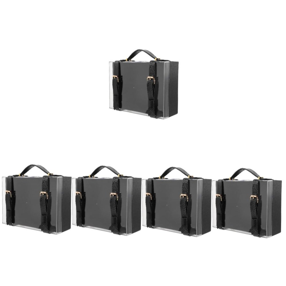 ABOOFAN 5pcs Box Box Acrylic Wedding Present Packaging for Bridesmaid Thank You Small Lids Storage for Christmas