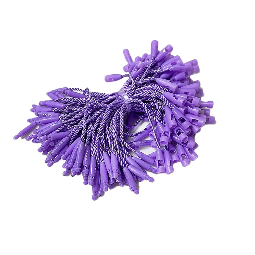 1000 PCS 3.15Inch Hang Tag String Snap Lock Pin Loop Tie Fasteners,Small Polyester Hanging String Fastener Hook Ties Easy and Fast to Attach