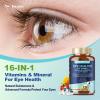 AREDS 2 Eye Vitamins and Mineral Bilberry Extract Omega-3, Eye Vitamin for Seniors Macular Health and Dry Eye, Eye Vitamins Lutein and Zeaxanthin Support Eye Strain & Hydration (120 Capsules) view 3