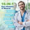 AREDS 2 Eye Vitamins and Mineral Bilberry Extract Omega-3, Eye Vitamin for Seniors Macular Health and Dry Eye, Eye Vitamins Lutein and Zeaxanthin Support Eye Strain & Hydration (120 Capsules) view 4