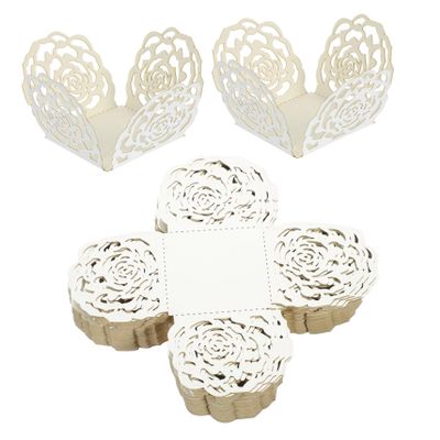LABRIMP 50pcs Chocolate Truffle Cups Elegant Hollow Design Decorative for Weddings Parties and Dessert Tables Foil for Use