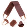 PartyKindom 1pc Back Beautify Tool Brown Body Lotion Wiping Belt for Self Tanning Sunscreen Application Lightweight Portable Back Rub Towel for Shower Spa Travel Daily Use view 4