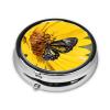 Yellow Sunflowers with Red Butterfly Mini Portable Medicine Box 3 Packing Travel Portable Medicine Box view 3