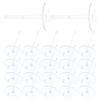 SUPVOX 100pcs Cake Decorating Base Oh Holder Toppers Nail Baking Pip Mini Tip Fondant Making Decorations Birthday Cake Decor Base Cakes Faux Cake Lifters Transparent Plastic view 1