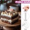 SUPVOX 100pcs Cake Decorating Base Oh Holder Toppers Nail Baking Pip Mini Tip Fondant Making Decorations Birthday Cake Decor Base Cakes Faux Cake Lifters Transparent Plastic view 3