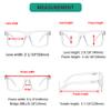 Eyekepper 5-pack Oversized Reading Glasses Square Large Frame Readers for Men and Women - Clear +0.50 view 3