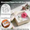 5OZ Crinkle Paper Filler - Easter Grass Basket Filler White Crinkle Cut Paper Shred Filler for Gift Baskets for Christmas Wedding Birthday Bridesmaid Gifts, Packing Cushion Stuffing for Craft view 2