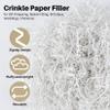 5OZ Crinkle Paper Filler - Easter Grass Basket Filler White Crinkle Cut Paper Shred Filler for Gift Baskets for Christmas Wedding Birthday Bridesmaid Gifts, Packing Cushion Stuffing for Craft view 3