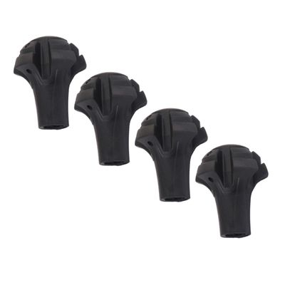 CORHAD 4Pcs Trekking Pole Foot Protectors Skid Covers for Enhanced Stability for Backcountry Activities Snowshoeing and Mountaineering