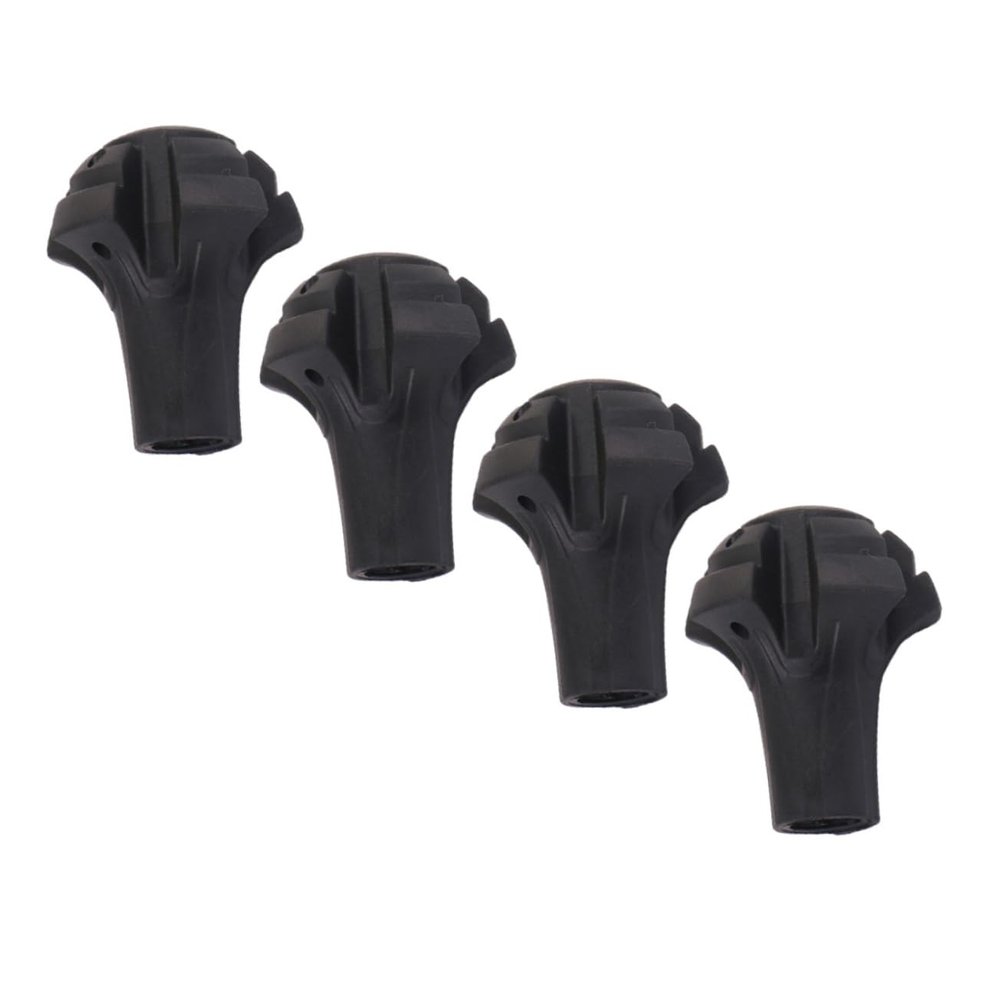 CORHAD 4Pcs Trekking Pole Foot Protectors Skid Covers for Enhanced Stability for Backcountry Activities Snowshoeing and Mountaineering