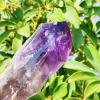 LoKori 1PCS Amethyst Scepter Original Raw Stone,High Energy Crystal Quartz Point Wand,Healing Gemstone Reiki Mineral Crafts Home Decoration Meditation,600~700g view 3